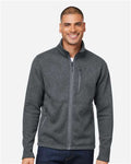 Marmot M16223 Men's Drop Line Fleece Jacket - Steel Onyx Heather - model front
