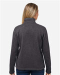 Marmot M16248 Women's Drop Line Half-Zip Jacket - Black Heather - model back