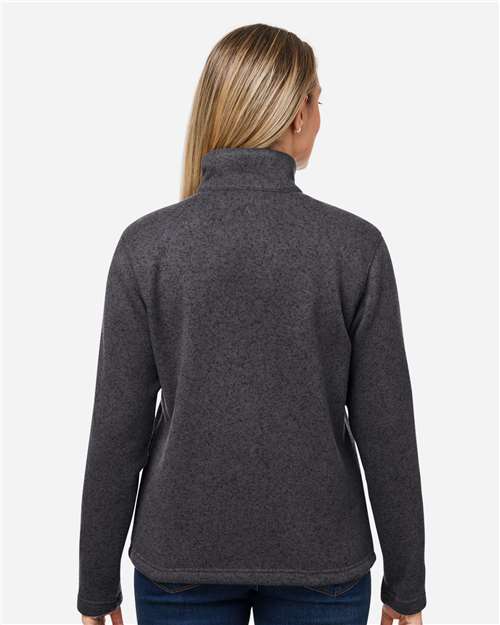 Marmot M16248 Women's Drop Line Half-Zip Jacket - Black Heather - model back