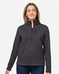 Marmot M16248 Women's Drop Line Half-Zip Jacket - Black Heather - model front