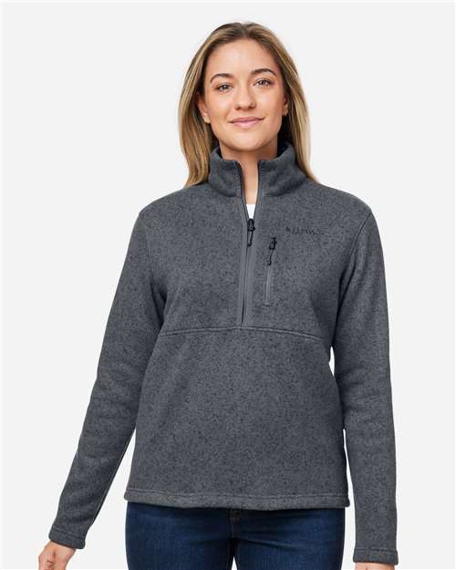 Marmot M16248 Women's Drop Line Half-Zip Jacket - Steel Onyx Heather - model front