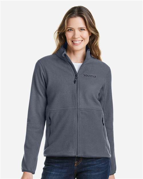Marmot M12402 Women's Rocklin Jacket - Steel Onyx - model front