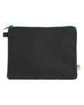 econscious EC8402 Hemp Pouch - Black/ Kelly - front