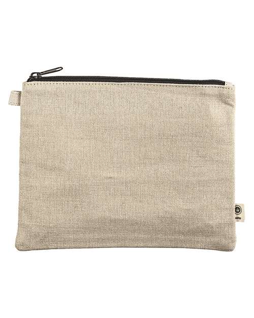 econscious EC8402 Hemp Pouch - Natural/ Black - front
