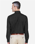 Harriton M550T Men's Tall Denim Shirt - Washed Black - model back