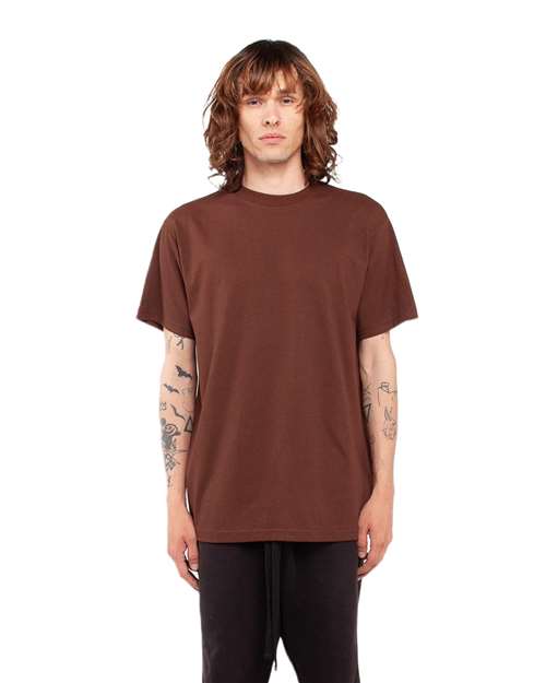 Shaka Wear SHASS Unisex Active T-Shirt - Brown - model front