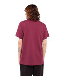 Shaka Wear SHASS Unisex Active T-Shirt - Burgundy - model back