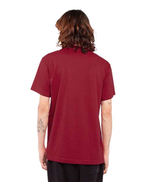 Shaka Wear SHASS Unisex Active T-Shirt - Cardinal - model back