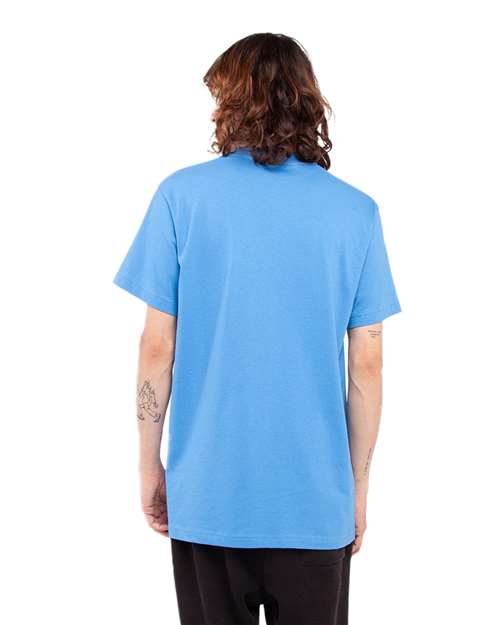 Shaka Wear SHASS Unisex Active T-Shirt - Cream Blue - model back