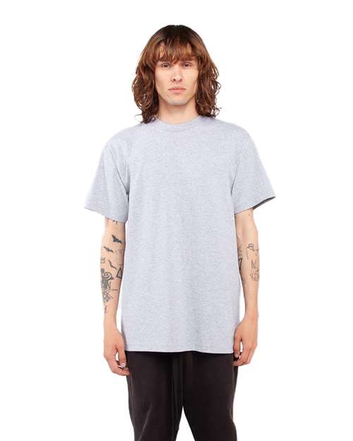 Shaka Wear SHASS Unisex Active T-Shirt - Heather Grey - model front