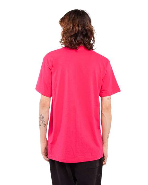 Shaka Wear SHASS Unisex Active T-Shirt - Hot Pink - model back