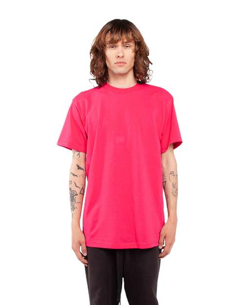 Shaka Wear SHASS Unisex Active T-Shirt - Hot Pink - model front