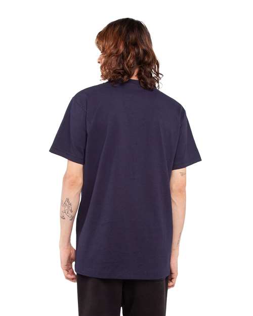 Shaka Wear SHASS Unisex Active T-Shirt - Navy - model back