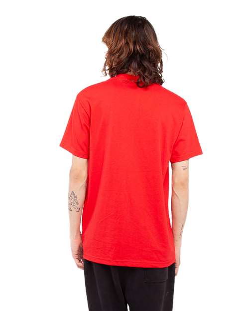 Shaka Wear SHASS Unisex Active T-Shirt - Red - model back