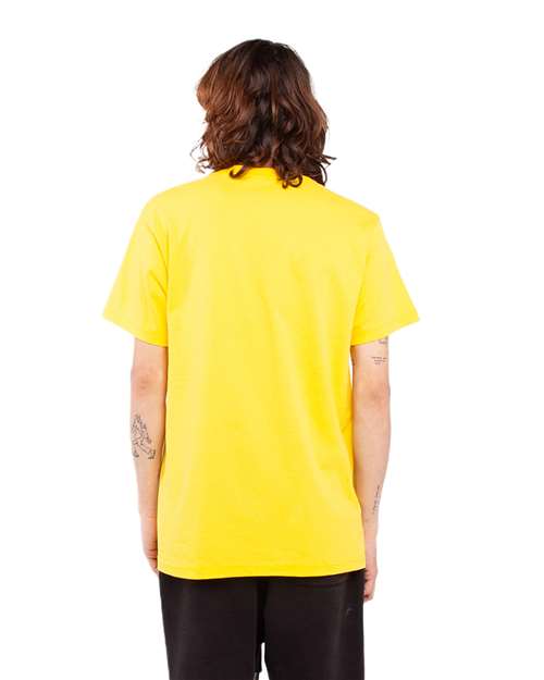 Shaka Wear SHASS Unisex Active T-Shirt - Yellow - model back
