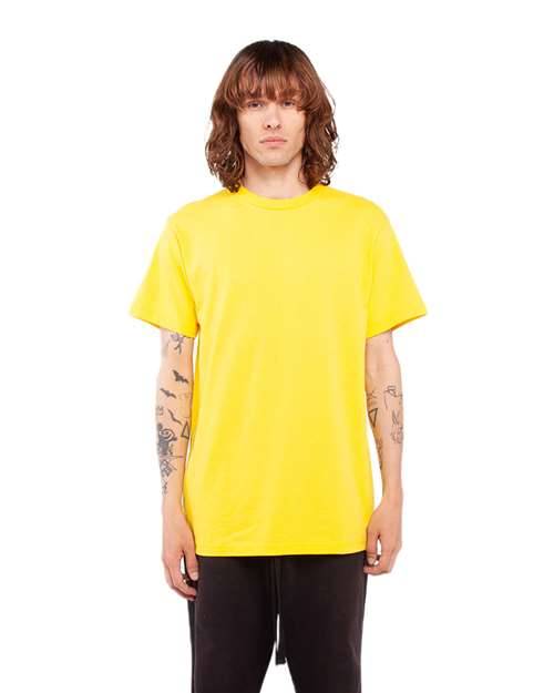 Shaka Wear SHASS Unisex Active T-Shirt - Yellow - model front