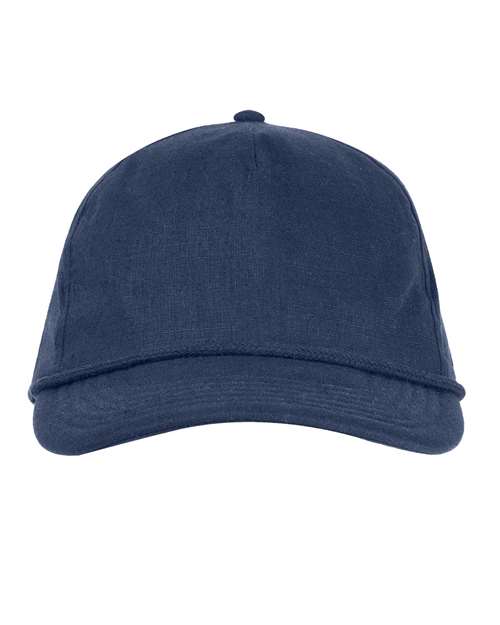 econscious EC7103 Hemp Hero Five-Panel Cap - Denim Blue - front