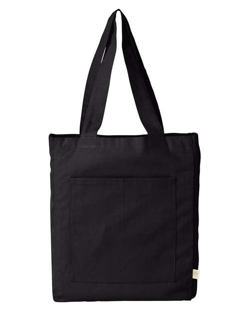 econscious EC8205 Reclaimist Fiber Everywhere Tote - Black - front