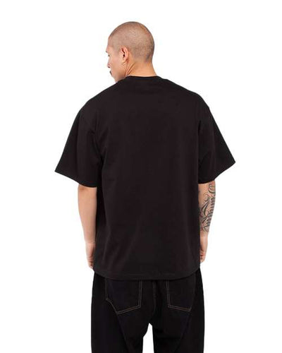 Shaka Wear SHMHSS Unisex Max Heavyweight T-Shirt - Black - model back