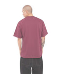Shaka Wear SHMHSS Unisex Max Heavyweight T-Shirt - Burgundy - model back