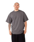 Shaka Wear SHMHSS Unisex Max Heavyweight T-Shirt - Dark Grey - model side