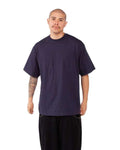 Shaka Wear SHMHSS Unisex Max Heavyweight T-Shirt - Navy - model side