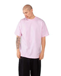 Shaka Wear SHMHSS Unisex Max Heavyweight T-Shirt - Powder Pink - model side