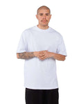Shaka Wear SHMHSS Unisex Max Heavyweight T-Shirt - White - model side