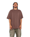 Shaka Wear SHGD Unisex Max Heavyweight Garment-Dyed T-Shirt - Mocha - model front
