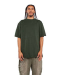Shaka Wear SHGD Unisex Max Heavyweight Garment-Dyed T-Shirt - Moss - model front