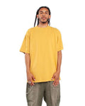 Shaka Wear SHGD Unisex Max Heavyweight Garment-Dyed T-Shirt - Mustard - model front