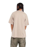 Shaka Wear SHGD Unisex Max Heavyweight Garment-Dyed T-Shirt - Oatmeal - model back