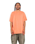 Shaka Wear SHGD Unisex Max Heavyweight Garment-Dyed T-Shirt - Peach - model front