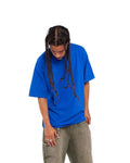Shaka Wear SHGD Unisex Max Heavyweight Garment-Dyed T-Shirt - Royal - model side