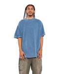 Shaka Wear SHGD Unisex Max Heavyweight Garment-Dyed T-Shirt - Washed Denim - model front