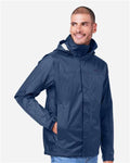 Marmot M15881 Men's PreCip Eco Packable Rain Jacket - Arctic Navy - model side
