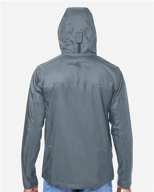 Marmot M15881 Men's PreCip Eco Packable Rain Jacket - Steel Onyx - model back