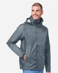 Marmot M15881 Men's PreCip Eco Packable Rain Jacket - Steel Onyx - model side