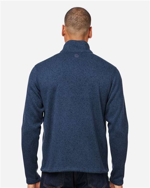 Marmot M16221 Men's Drop Line Half-Zip Jacket - Arctic Navy Heather - model back