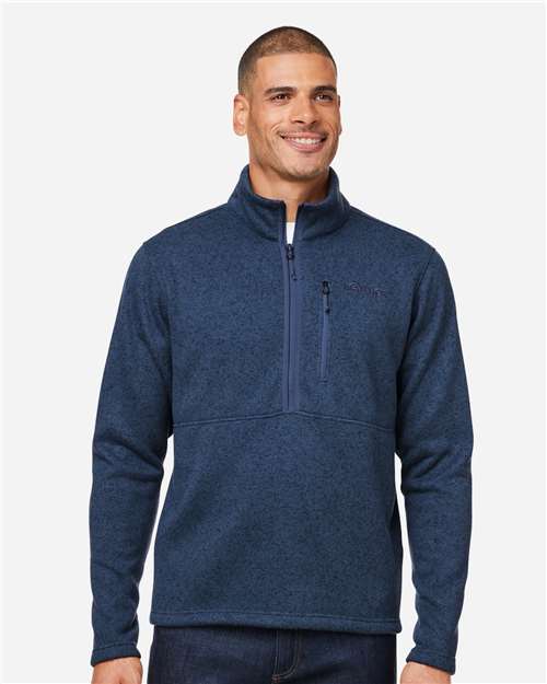 Marmot M16221 Men's Drop Line Half-Zip Jacket - Arctic Navy Heather - model front