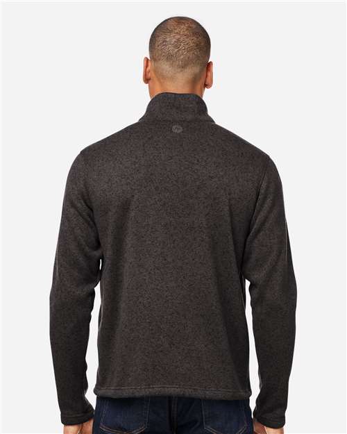 Marmot M16221 Men's Drop Line Half-Zip Jacket - Black Heather - model back