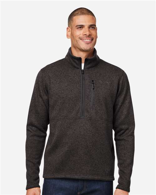 Marmot M16221 Men's Drop Line Half-Zip Jacket - Black Heather - model front
