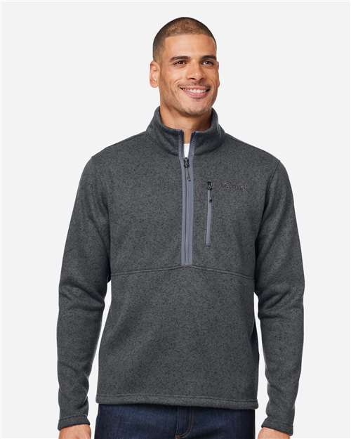 Marmot M16221 Men's Drop Line Half-Zip Jacket - Steel Onyx Heather - model front