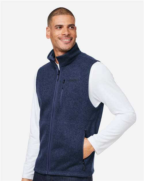 Marmot M16224 Men's Drop Line Vest - Arctic Navy Heather - model side