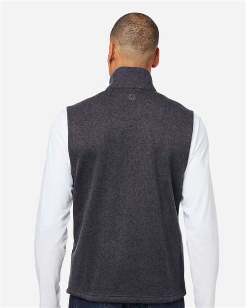 Marmot M16224 Men's Drop Line Vest - Black Heather - model back