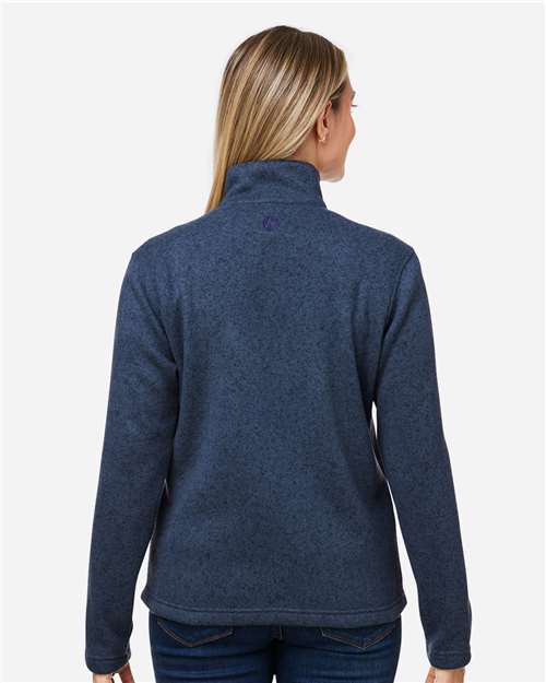 Marmot M16250 Women's Drop Line Fleece Jacket - Arctic Navy Heather - model back