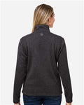 Marmot M16250 Women's Drop Line Fleece Jacket - Black Heather - model back