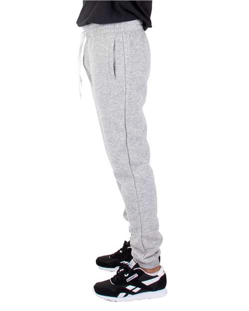 Shaka Wear SHFJP Unisex Joggers - Heather Grey - model side