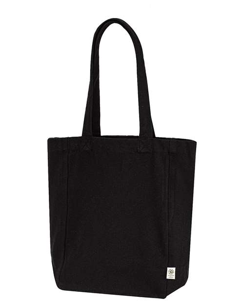 econscious EC8201 Reclaimist Fiber Bookish Tote - Black - front