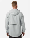 HUK H400148 Men's Rover Rain Jacket - Harbor Mist - model back